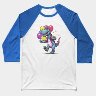 Dino and balloons Baseball T-Shirt